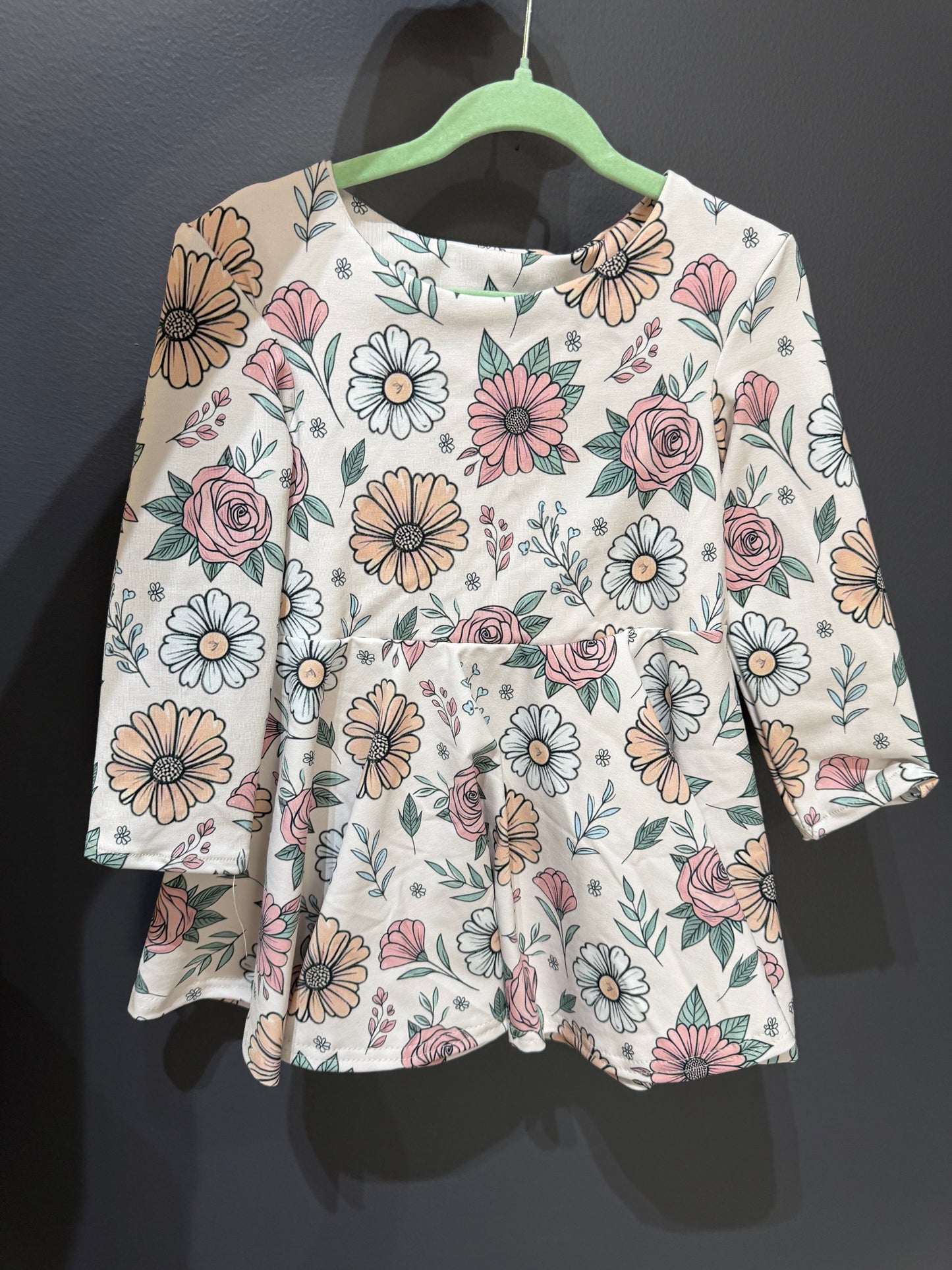 Pink floral size 2