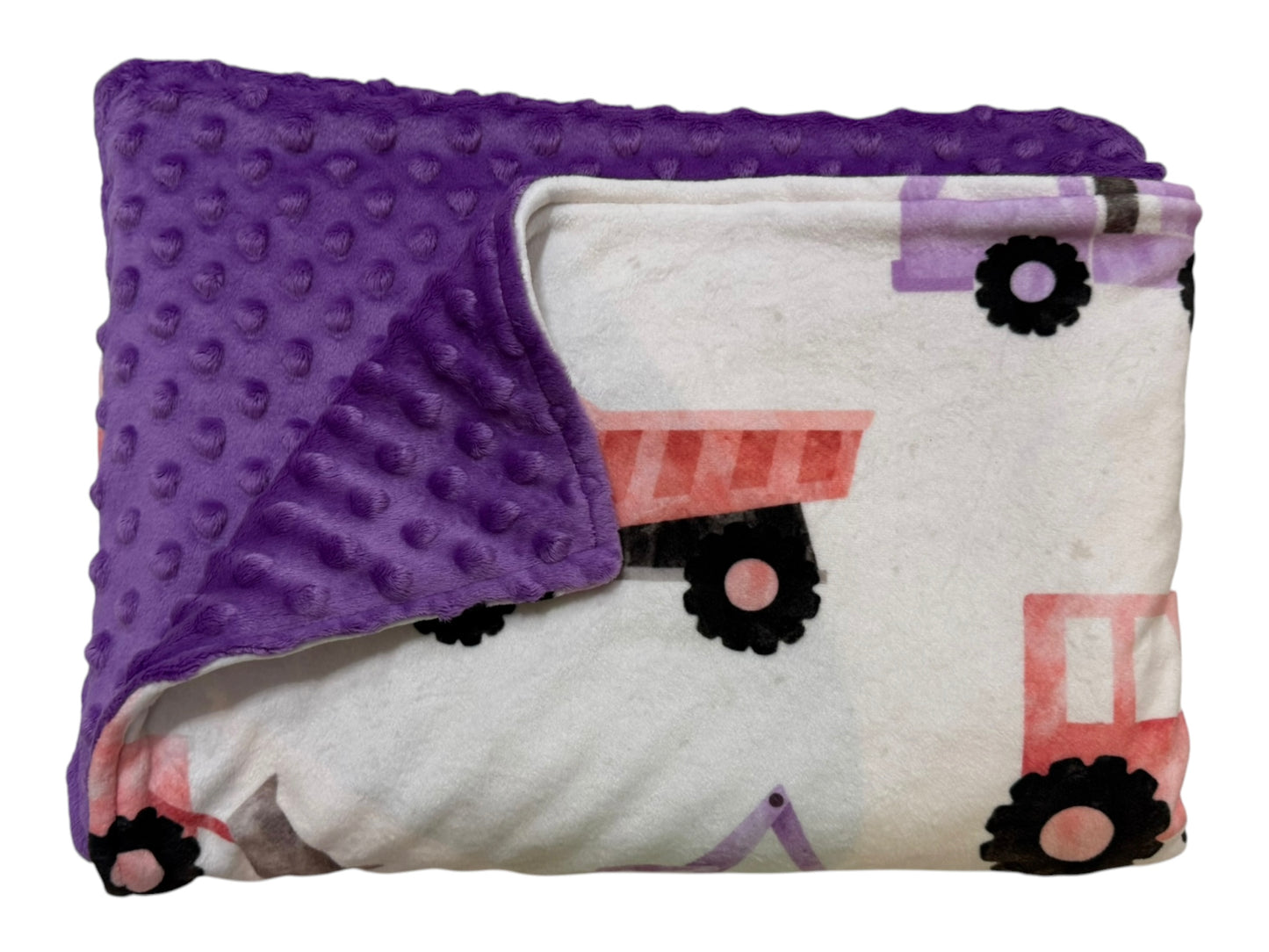 Purple construction pram