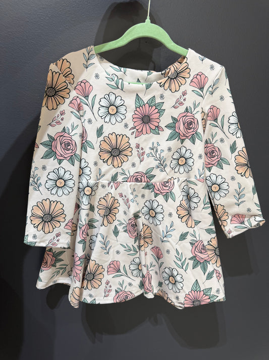Pink floral size 2