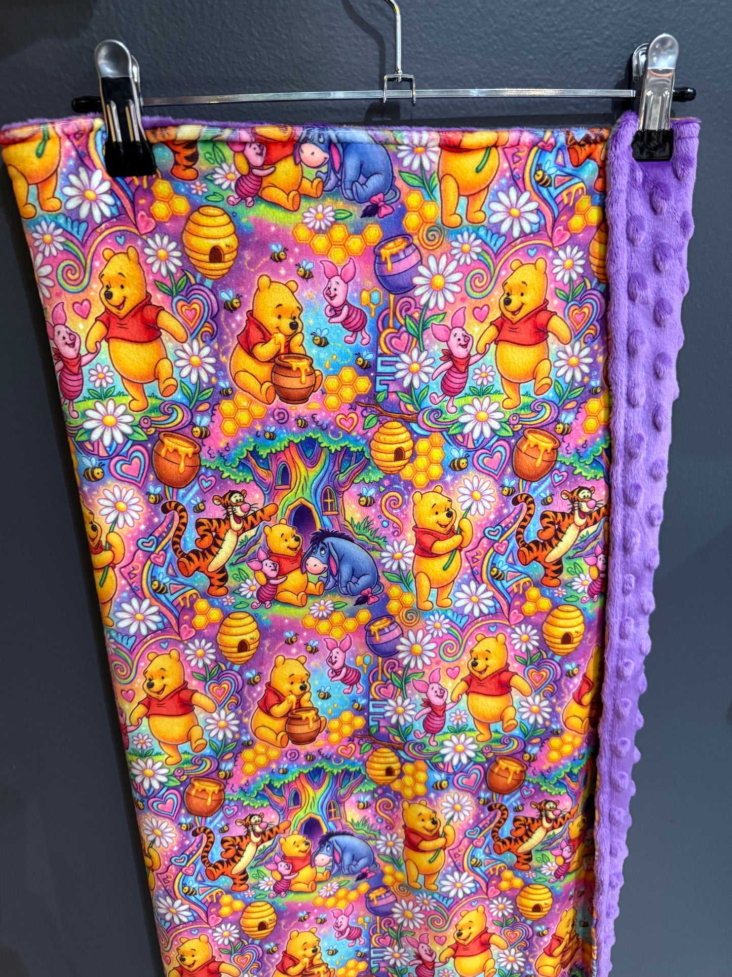 Purple bear pram