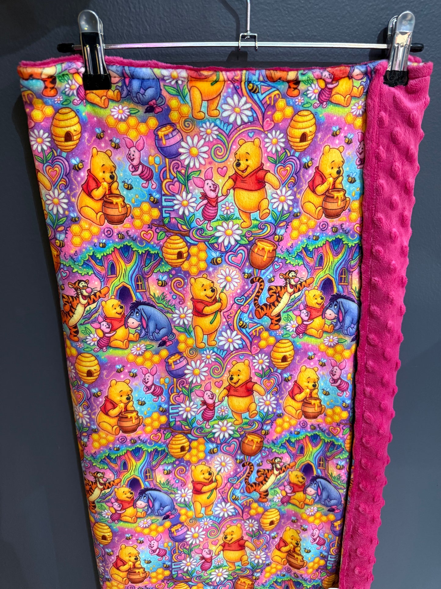 Pink bear cot
