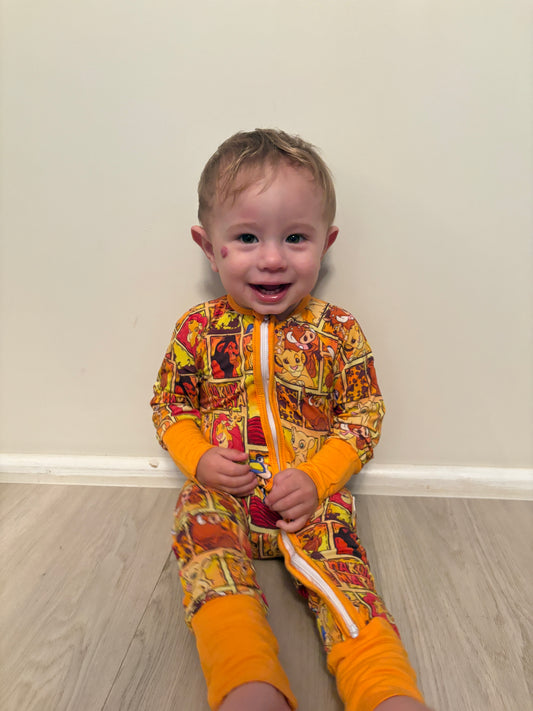 Orange lion Onesie