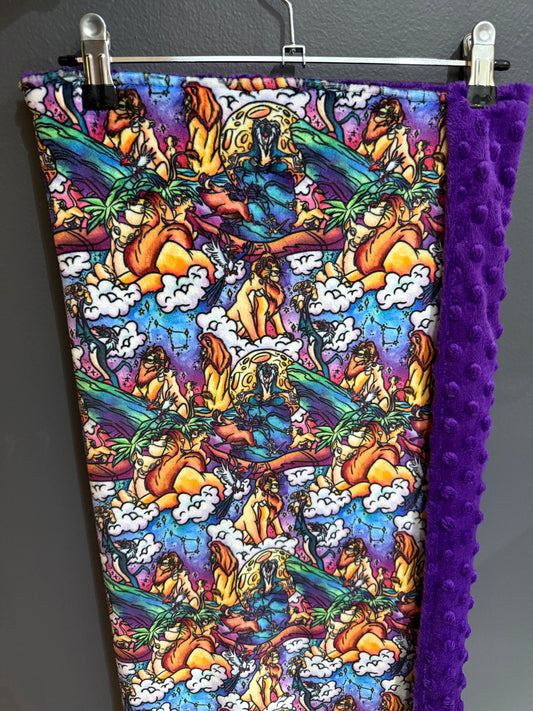 Lion purple pram