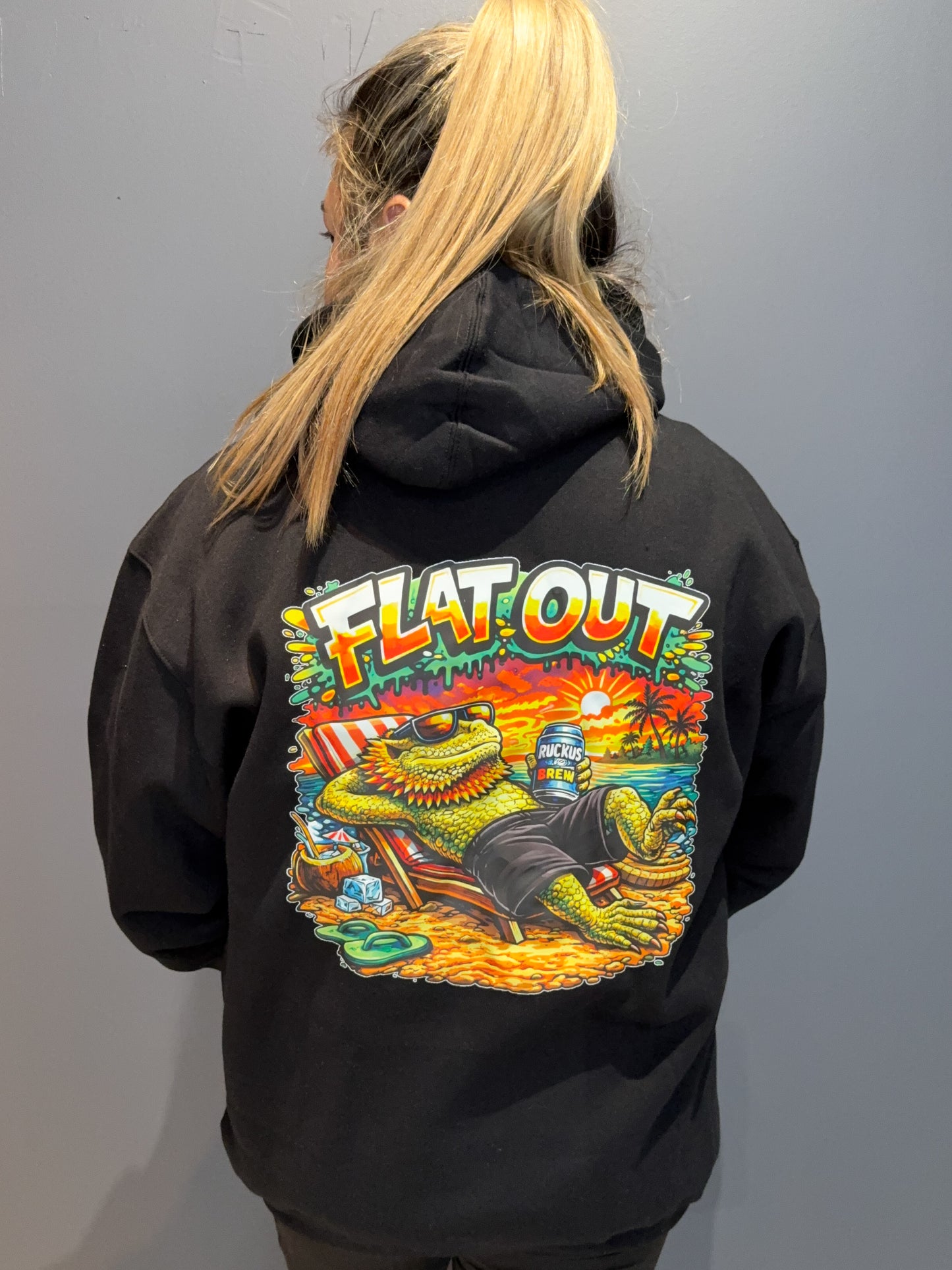 Flat out Adult Hoodie